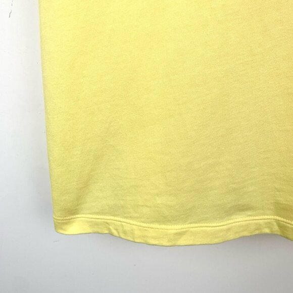 Gucci Yellow Apple Logo Print Round Neck Short Sleeve T-Shirt Made In Italy - Picture 7 of 7